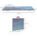 6FT Foldable Gymnastics Mat | Tri-Fold in Sky Blue - Little and Giant Explorers HOMCOM