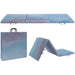 6FT Foldable Gymnastics Mat | Tri-Fold in Sky Blue - Little and Giant Explorers HOMCOM
