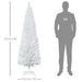 6FT White Pencil Slim Christmas Tree - Little and Giant Explorers HOMCOM