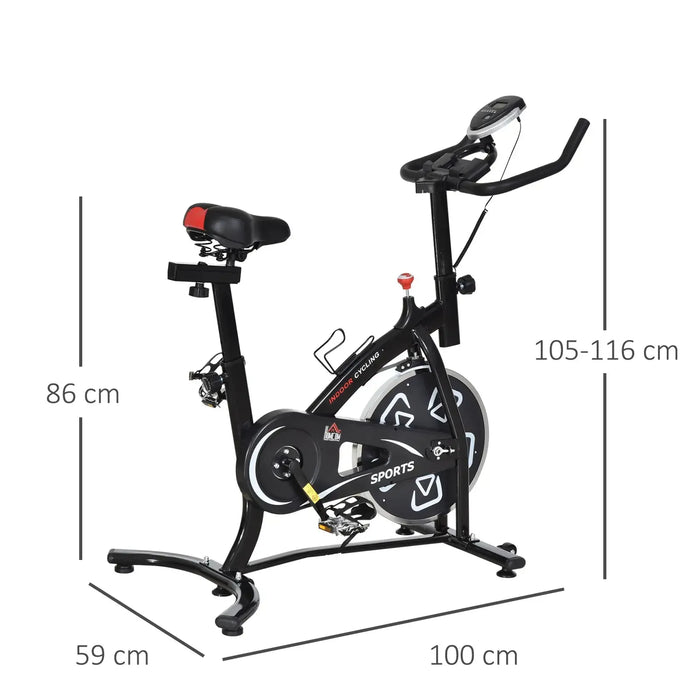 6kg Flywheel Fitness Cardio Workout Bike Trainer - Little and Giant Explorers SPORTNOW