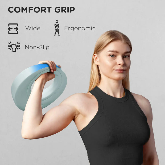 6kg Soft Kettle Bell with Wide Handle in Light Grey - Little and Giant Explorers SPORTNOW