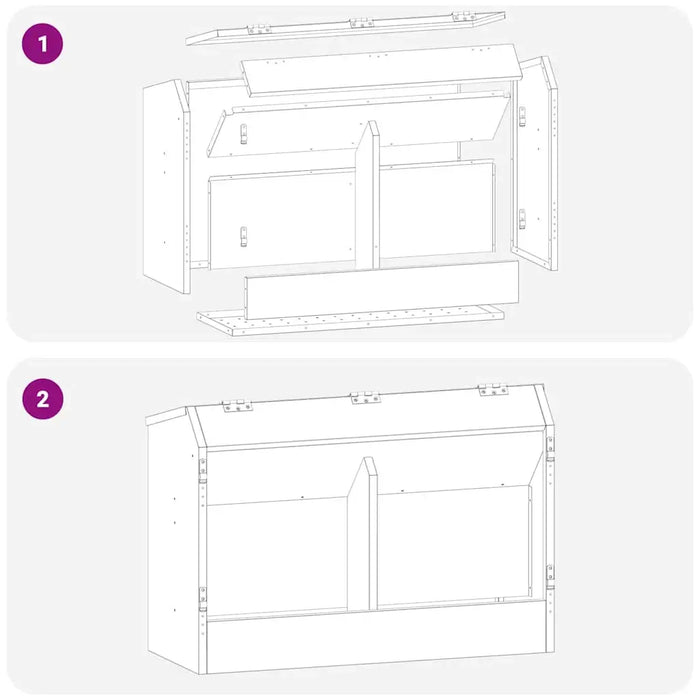 6kg Metal Rabbit Feeder – Olive Green | Cold-Rolled Steel with Clips and Drainage Holes VIDAXL - Little and Giant Explorers