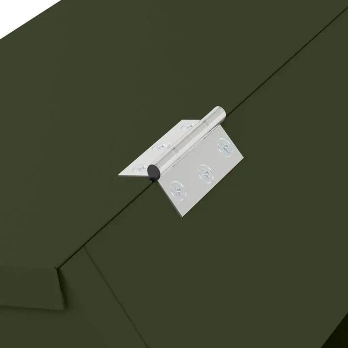 6kg Metal Rabbit Feeder – Olive Green | Cold-Rolled Steel with Clips and Drainage Holes VIDAXL - Little and Giant Explorers