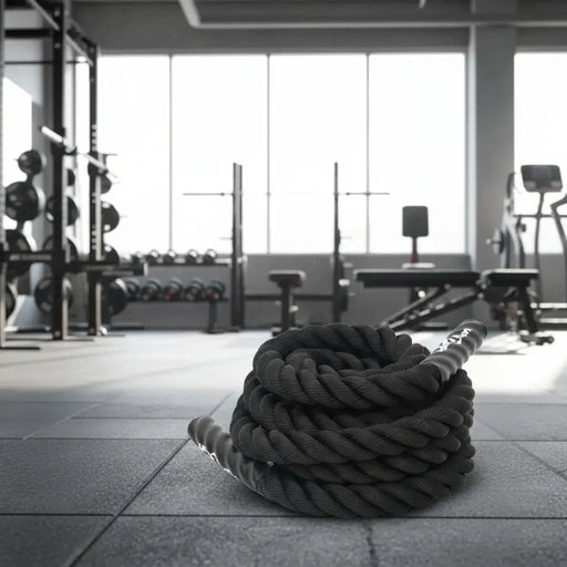 6m Battle Rope – Black | 38mm Diameter - Heavy-Duty Strength and Endurance Training Rope VIDAXL - Little and Giant Explorers vidaXL