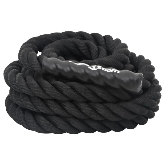 6m Battle Rope – Black | 38mm Diameter - Heavy-Duty Strength and Endurance Training Rope VIDAXL - Little and Giant Explorers vidaXL
