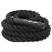 6m Battle Rope – Black | 38mm Diameter - Heavy-Duty Strength and Endurance Training Rope VIDAXL - Little and Giant Explorers vidaXL
