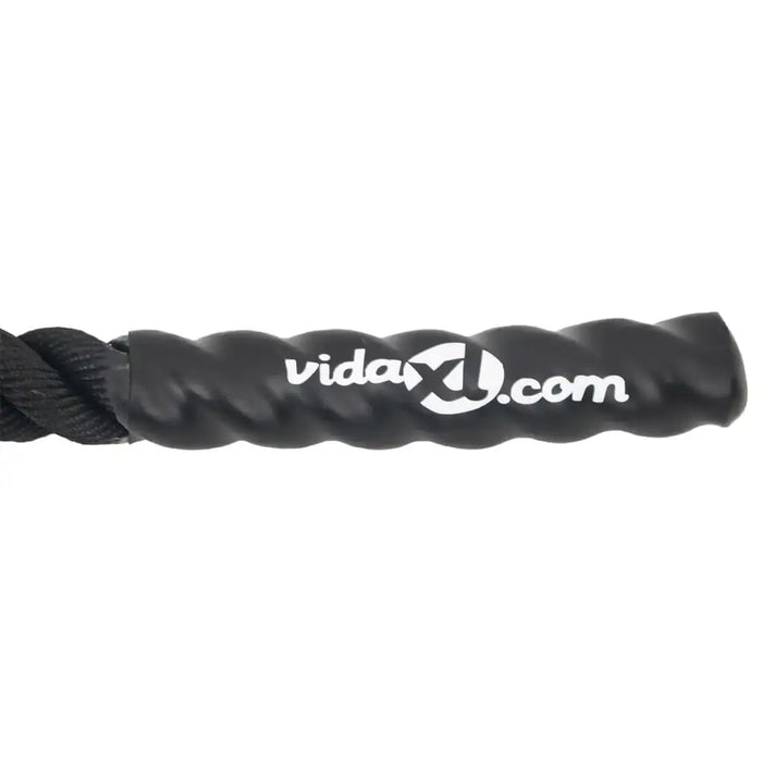 6m Battle Rope – Black | 38mm Diameter - Heavy-Duty Strength and Endurance Training Rope VIDAXL - Little and Giant Explorers vidaXL