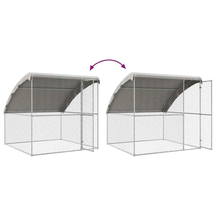 6m Rectangular Chicken Cage – Galvanised Steel | Weatherproof Outdoor Poultry Run VIDAXL - Little and Giant Explorers vidaXL