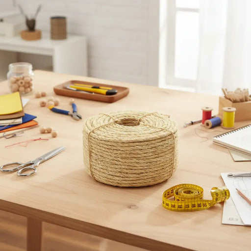 6mm Natural Sisal Rope - 100m | 100% Sisal Fibre - Eco-Friendly Rope for Garden and DIY Use VIDAXL - Little and Giant Explorers vidaXL