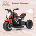 6V 2-in-1 Kids Electric Ride-On Motorbike – Red | Convertible 2/3-Wheel Design COSTWAY - Little and Giant Explorers Costway