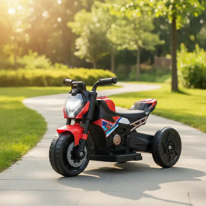 6V 2-in-1 Kids Electric Ride-On Motorbike – Red | Convertible 2/3-Wheel Design COSTWAY - Little and Giant Explorers Costway