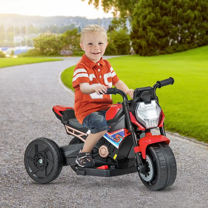 6V 2-in-1 Kids Electric Ride-On Motorbike – Red | Convertible 2/3-Wheel Design COSTWAY - Little and Giant Explorers Costway