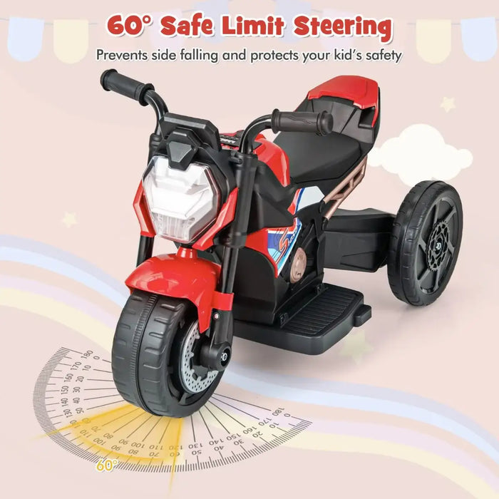 6V 2-in-1 Kids Electric Ride-On Motorbike – Red | Convertible 2/3-Wheel Design COSTWAY - Little and Giant Explorers Costway