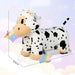 6V Animal Plush Ride-On Toy – Cow | Soft Washable Cover and Music Function COSTWAY - Little and Giant Explorers