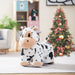 6V Animal Plush Ride-On Toy – Cow | Soft Washable Cover and Music Function COSTWAY - Little and Giant Explorers