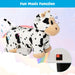 6V Animal Plush Ride-On Toy – Cow | Soft Washable Cover and Music Function COSTWAY - Little and Giant Explorers