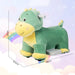 6V Animal Plush Ride-On Toy – Dinosaur | Soft Washable Cover and Music Function COSTWAY - Little and Giant Explorers