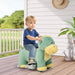 6V Animal Plush Ride-On Toy – Dinosaur | Soft Washable Cover and Music Function COSTWAY - Little and Giant Explorers