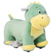 6V Animal Plush Ride-On Toy – Dinosaur | Soft Washable Cover and Music Function COSTWAY - Little and Giant Explorers