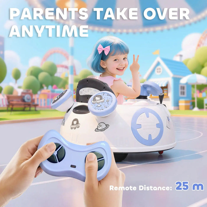 6V Hello Kitty Bumper Car | Official Licensed Design with Dual Control - Little and Giant Explorers AIYAPLAY