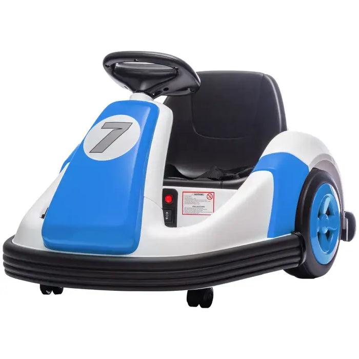 6V Kids Electric Bumper Car – Blue | 360° Spinning Ride-On with Music, Horn and Safety Belt AIYAPLAY - Little and Giant Explorers AIYAPLAY