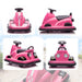 6V Kids Electric Bumper Car – Pink | 360° Spin, LED Lights and Music AIYAPLAY - Little and Giant Explorers AIYAPLAY