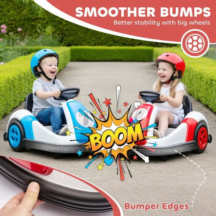 6V Kids Electric Bumper Car – Red | 360° Spinning Ride-On with Music, Horn and Safety Belt AIYAPLAY - Little and Giant Explorers AIYAPLAY