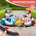 6V Kids Electric Bumper Car – Red | 360° Spinning Ride-On with Music, Horn and Safety Belt AIYAPLAY - Little and Giant Explorers AIYAPLAY