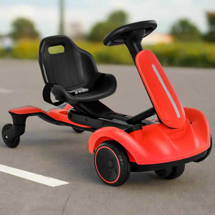 6V Kids Electric Drift Car – Red | 360° Spin - Adjustable Seat COSTWAY - Little and Giant Explorers Costway