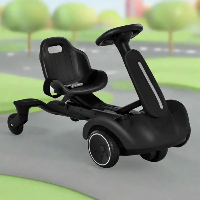 6V Kids Electric Drift Car – White | 360° Spin - Adjustable Seat COSTWAY - Little and Giant Explorers Costway