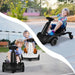 6V Kids Electric Drift Car – White | 360° Spin - Adjustable Seat COSTWAY - Little and Giant Explorers Costway