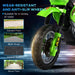 6V Kids Electric Motorbike – Green | Music, Headlights and Training Wheels HOMCOM - Little and Giant Explorers