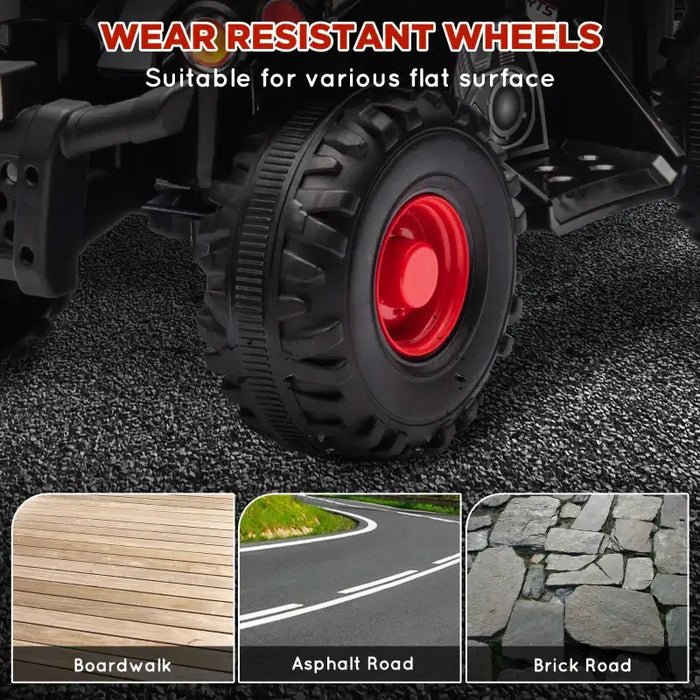 6V Kids Electric Quad Bike – Black | Built-in Music and Forward Function AIYAPLAY - Little and Giant Explorers AIYAPLAY