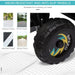 Close-up of wear-resistant, anti-slip electric quad bike wheel, suitable for cement, brick, asphalt, wood roads.
