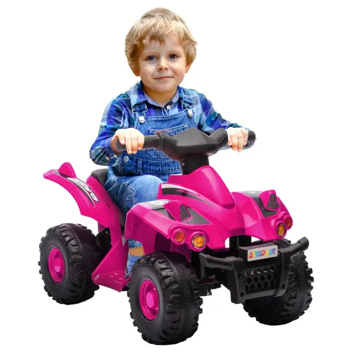 6V Kids Electric Quad Bike – Pink | Built-in Music and Forward Function AIYAPLAY - Little and Giant Explorers AIYAPLAY
