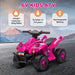 6V Kids Electric Quad Bike – Pink | Built-in Music and Forward Function AIYAPLAY - Little and Giant Explorers AIYAPLAY