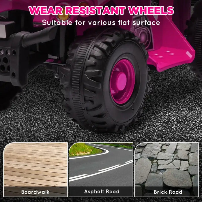 6V Kids Electric Quad Bike – Pink | Built-in Music and Forward Function AIYAPLAY - Little and Giant Explorers AIYAPLAY