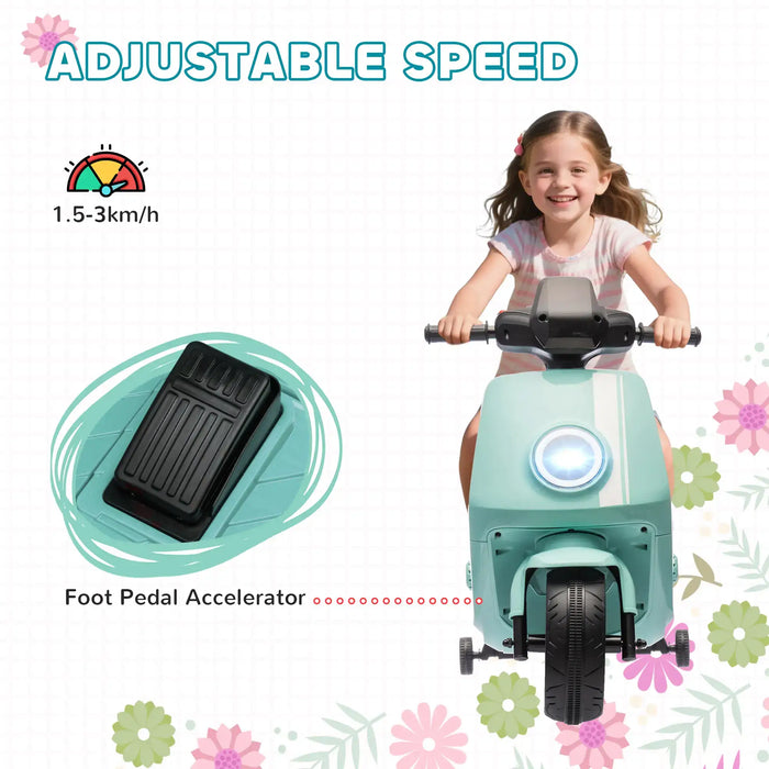 6V Kids Electric Ride-On Motorbike – Green | Dual Motors - Adjustable Speed 1.5–3km/h AIYAPLAY - Little and Giant Explorers AIYAPLAY