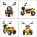6V Kids Electric Ride-On Motorbike - Yellow | Horn and Reverse Function HOMCOM - Little and Giant Explorers HOMCOM