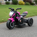6V Kids Electric Ride-On Motorcycle – Pink | Convertible 2-in-1 Design - LED Lights COSTWAY - Little and Giant Explorers Costway