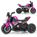 6V Kids Electric Ride-On Motorcycle – Pink | Convertible 2-in-1 Design - LED Lights COSTWAY - Little and Giant Explorers Costway