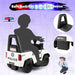 6V Kids Ride-On Police Car | Siren Sounds, Megaphone and Flashing Lights COSTWAY - Little and Giant Explorers Costway