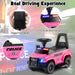 6V Kids Ride-On Police Car - Pink | Flashing Lights, Siren and Megaphone COSTWAY - Little and Giant Explorers Costway