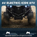 6V Kids Ride-On Quad Bike - Black | Music and LED Headlights AIYAPLAY - Little and Giant Explorers AIYAPLAY