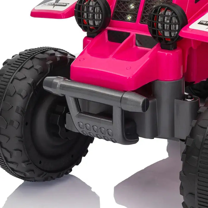 6V Kids Ride-On Quad Bike - Pink | Forward and Reverse - LED Headlights AIYAPLAY - Little and Giant Explorers AIYAPLAY