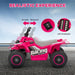 6V Kids Ride-On Quad Bike - Pink | Forward and Reverse - LED Headlights AIYAPLAY - Little and Giant Explorers AIYAPLAY