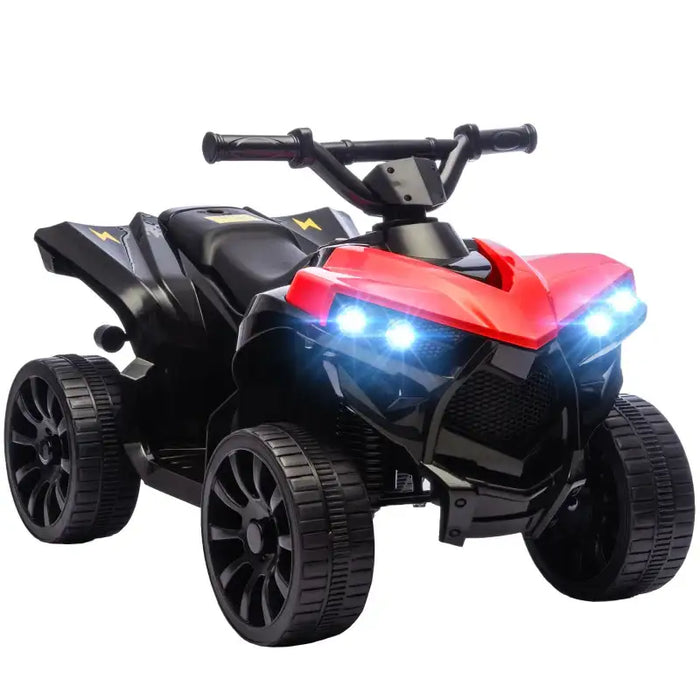 6V Kids Ride-On Quad Bike - Red | Music and LED Headlights AIYAPLAY - Little and Giant Explorers AIYAPLAY