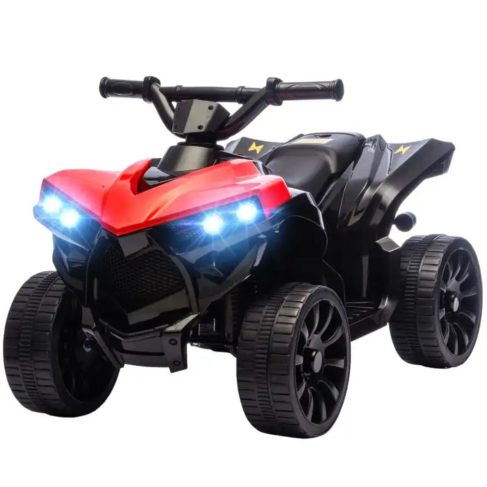 6V Kids Ride-On Quad Bike - Red | Music and LED Headlights AIYAPLAY - Little and Giant Explorers AIYAPLAY