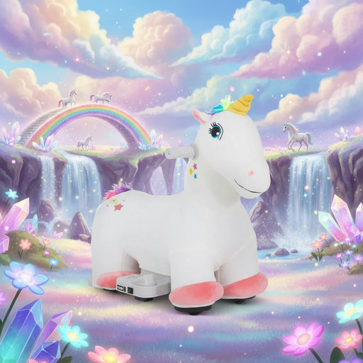 6V Kids Ride-On Unicorn | Magical Electric Adventure - Little and Giant Explorers AIYAPLAY