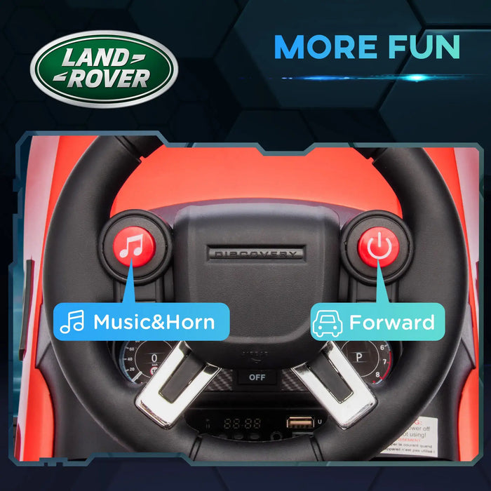 6V Land Rover Licensed Kids Electric Car - Red | Dual Driving Modes with Interactive Features AIYAPLAY - Little and Giant Explorers AIYAPLAY